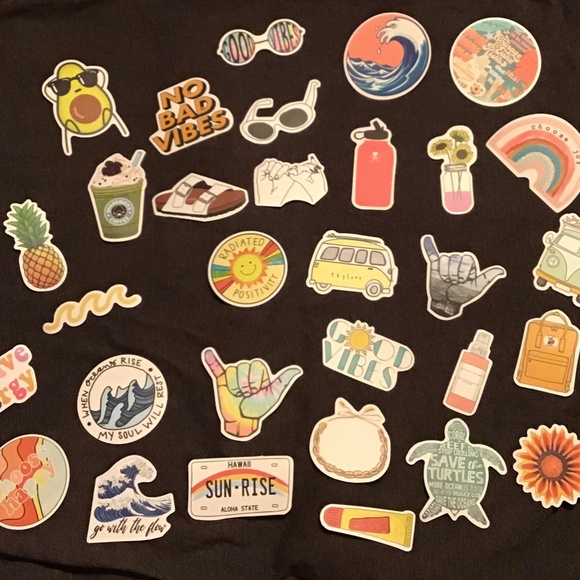 VSCO stickers scrunchie hydro flask laptop starbuc - Picture 2 of 2